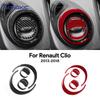 Soft Carbon Fiber Sticker LHD RHD For Renault Clio 3 2013 2014 2015 2016 2017 2018 Car Sides of Center Console Outlet Frame Trim