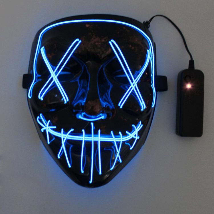 LED Svítící Maska Halloweenská Maska Kostýmní Rekvizity Maškarní Párty Maska Ducha