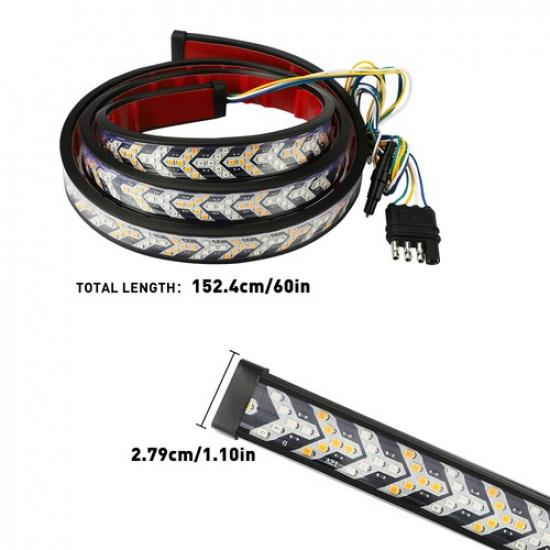 12V LED Light Tailgate Bar Strip Turn Singal Brake Reverse Tail Warning Lamps