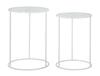 Table White Harts Pair Cm Ø 43X60-38X55