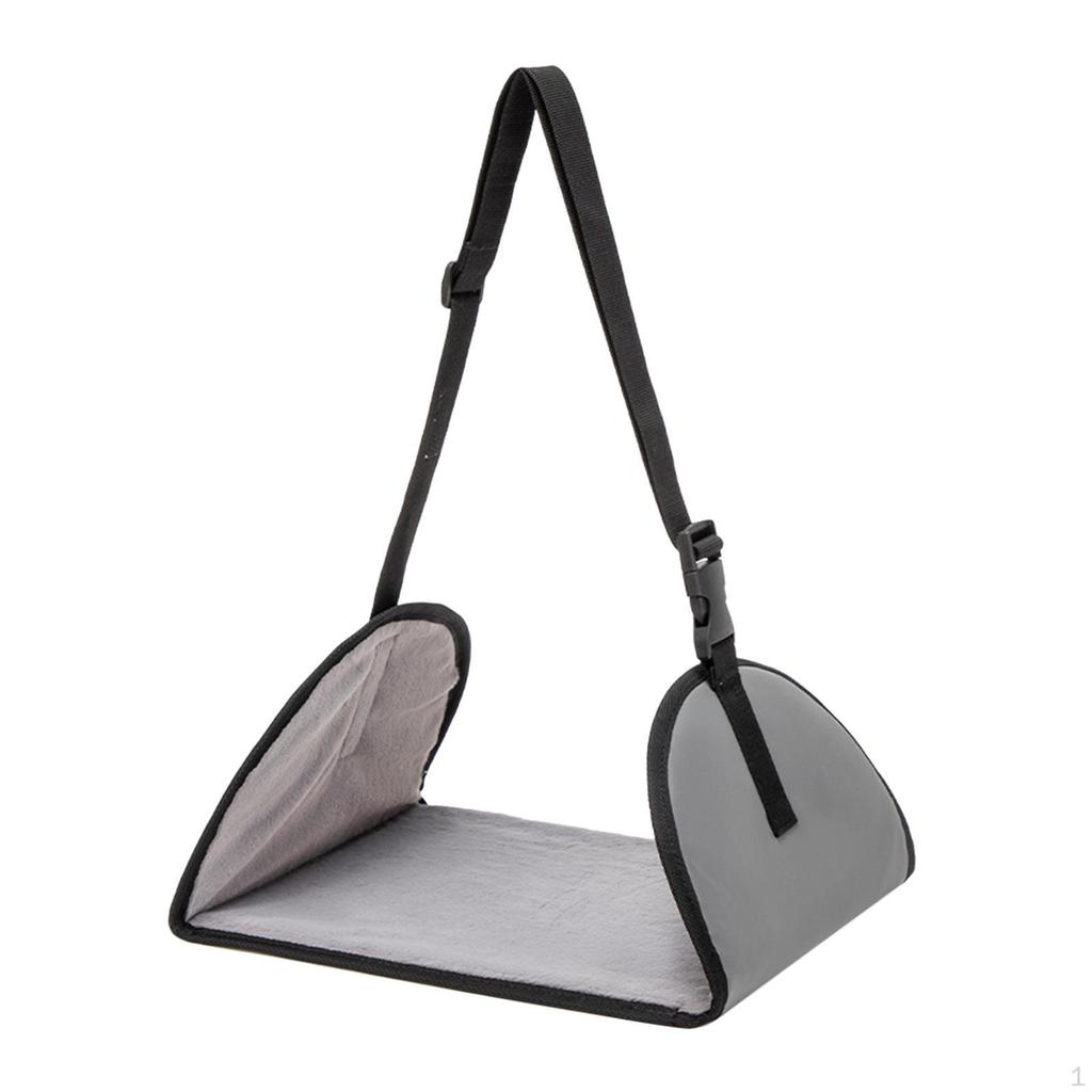 Airplane Footrest Travel Foot Hammock Adjustable Strap, Ergonomic, Rest Leg for