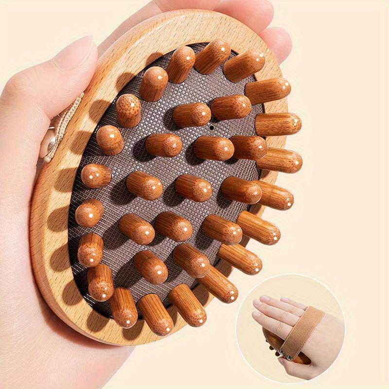 Tělový kartáč proti celulitidě Zklidňující dřevěné esenciální oleje Spa Air Cushion Massage Hřeben na vlasy Masážní kartáč na pokožku hlavy Masážní přístroj na tělo