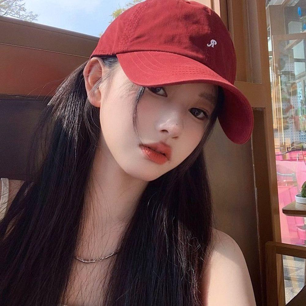 Adjustable Snapback Hat Embroidery Peaked Hat Casual Sun Cap  for Men Women