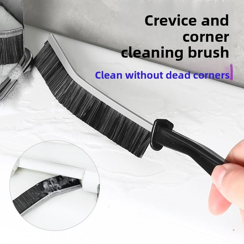 Multi-purpose Elongated Bathroom and Kitchen Tile Crevice Brush for Hard-to-reach Corners and Grout Lines