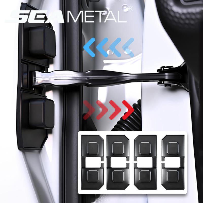 SEAMETAL Silicone Car Door Limiter Pad Lock Buffer Shock Absorber Car Silicone Door Latch Protective Covers Shock-Proof Thickened Anti-collision