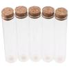18pcs 25×120mm Test Tube Transparent Burette Flat Science Tubes  Scientific Experiments