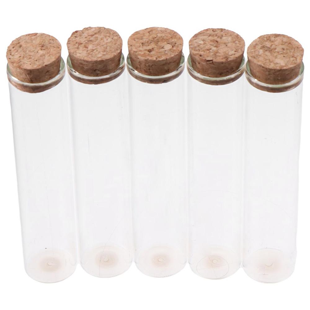 18pcs 25×120mm Test Tube Transparent Burette Flat Science Tubes  Scientific Experiments