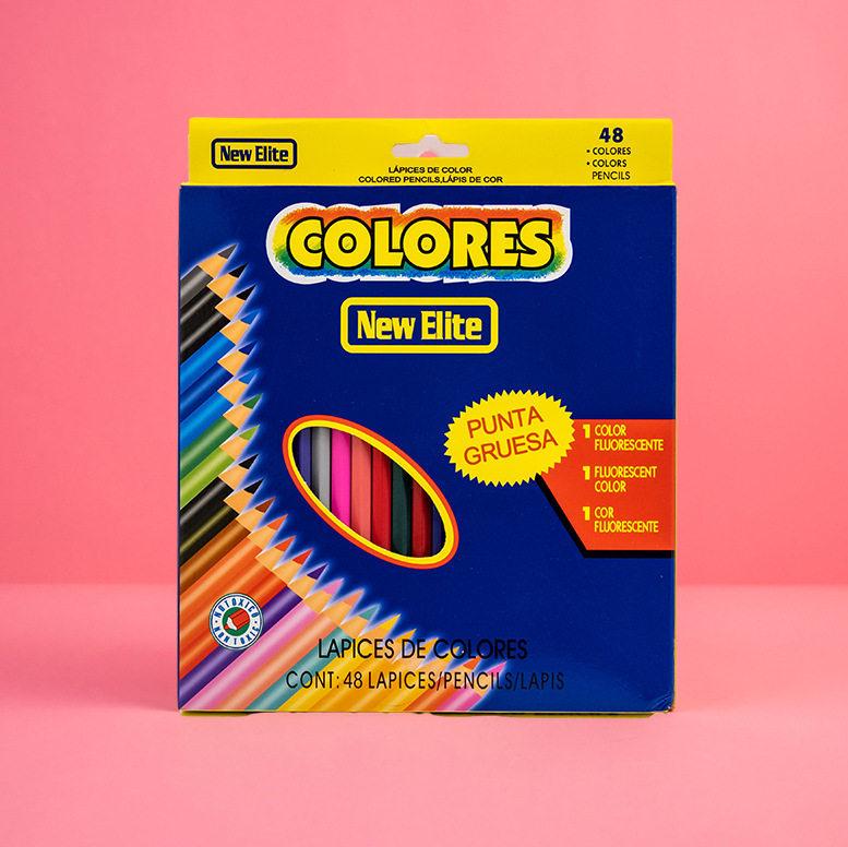 48-Color Oil-Based Colored Pencils Set for Children's Drawing and Creative Cartoon Doodling