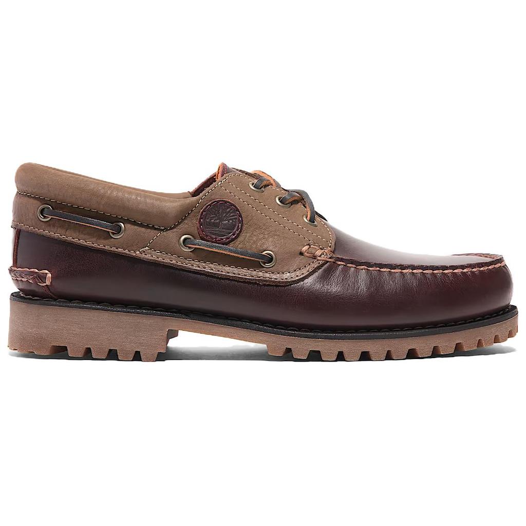 Timberland 3-Eye Lug Handsewn Boat Shoe Root Beer Men Sneakers TB0A2PDQEIW