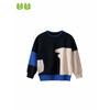 27Kids Children's Clothing Autumn and Winter Children's Color-Blocked Sweater Boys' Pure Cotton Fine Yarn Clothes Baby Pullover Knitwear