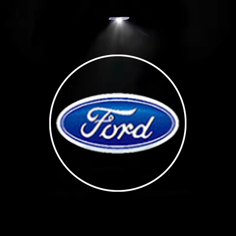 2PCS Car Door Lights Door Lights Logo Projector Door Welcome Light For Ford Focus Mondeo MK1 MK2 MK4 MK3 Fiesta ABS Carbon Fiber