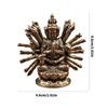 Elegant Brasses Thousand Hands Guanyin Statue Buddhist Decors For Home Office Meditations Space Spiritual Gift Ornament