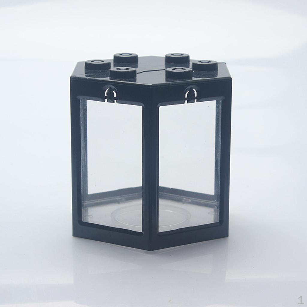 Аквариум Аквариумный аквариум Украшение для офисного стола Домашний декор Кормушка Подарки Square Black