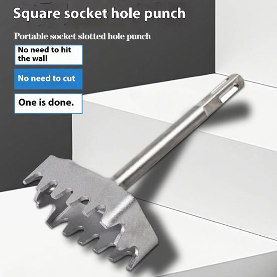 Instrument de tăiere a găurilor pătrate, design ergonomic de înaltă rezistență, tip 86, pentru decuparea cutiei de joncțiune, ferăstrău, tăietor de sloturi pentru soclu, instrument de tăiere a găurilor