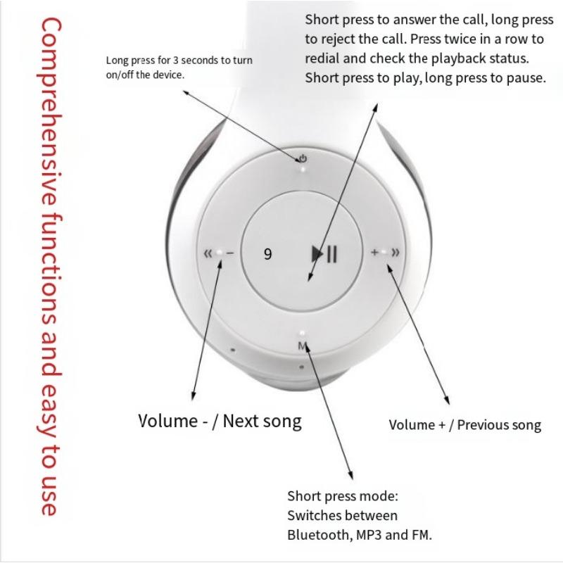 1SET Stereo P Series Sports Headset 5.0 Bluetooth Headset P47 Wireless Game Headset