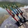 Stainless Steel Fishing Rod Holder for Ground, Chair, or Box - Super Hard, Telescopic, Adjustable Front and Rear