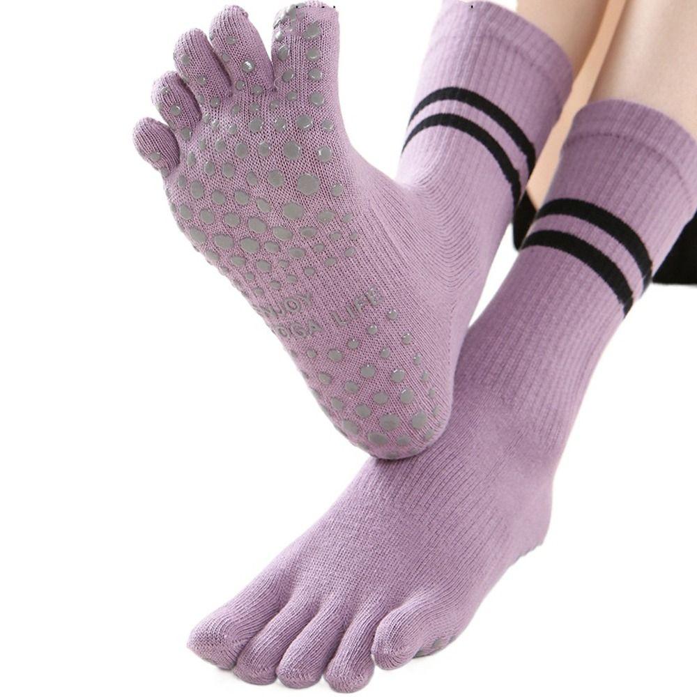 Socks Non-slip Sports Five Toe Five-Finger Socks Split Toe Socks Middle Tube Socks Female Hosiery