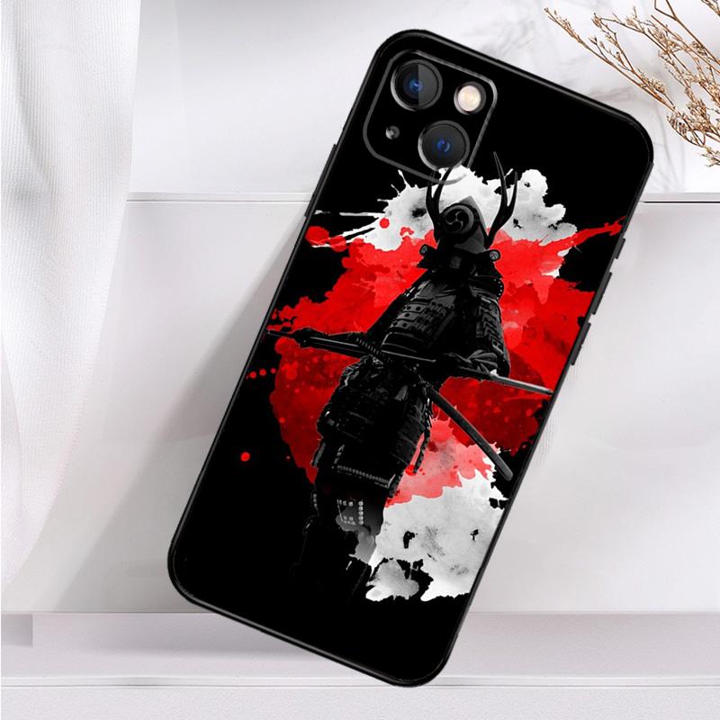 Japanese Samurai Warrior Shockproof Case For iPhone 17 11 14 15 16 Pro Max Plus 12 13 Mini 16e 17 Air Phone Cover
