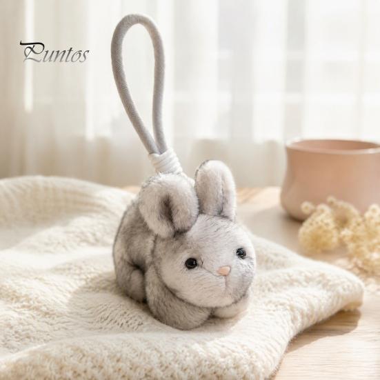 Cute Kawaii Bag Decor Scented Bunny Plush Keychain, Mini Rabbit Stuffed Animal with Fragrance Fragrant Decoration Beads, Hanging Pendant for Backpack,