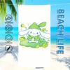 SRO Towel Textile Bathrobe C-CinnamorollS-ES Beach Quick-Drying Lightweight Portable Camping Swim Green Pool Leaf Travel