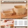 Square Oven-Safe Cupcake & Muffin Paper Baking Cups with Lids