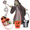 Halloween-tema godishinkväska bärbar godiskorg barn bus eller godis hink Halloween-fest dekorationsmaterial