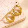 Raffinate Ear Cuff in Acciaio Titanio Oro 18k per Donna