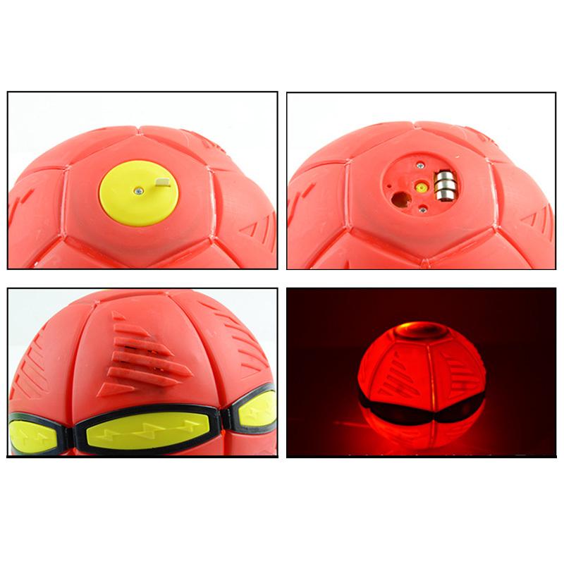 Magic Flying Saucer Ball Deformation UFO Ball with LED Light and Music