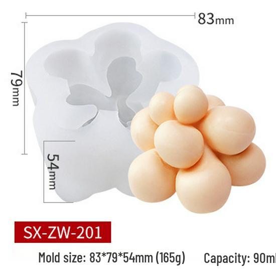 Mi Song Succulent Candle & Soap Silicone Mold for DIY Aromatherapy & Epoxy Crafts