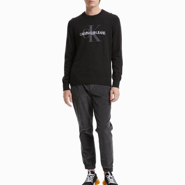 Calvin Klein Knitwear Men's BEH-Black Crew Neck Moderate Other J319386-BEH