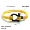Noter Unique Outdoor Mountaineering String Bracelet For Men High Quality 4mm Cord Chain Wrap Braslet Leisure Wrist Accessories