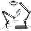 LED Magnifying Desk Lamp for Welding, Tattooing, Nail Care, and Eye Protection