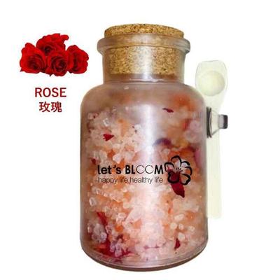 LET'S BLOOM Himalaya Pink Bath Salt With Rose Petals