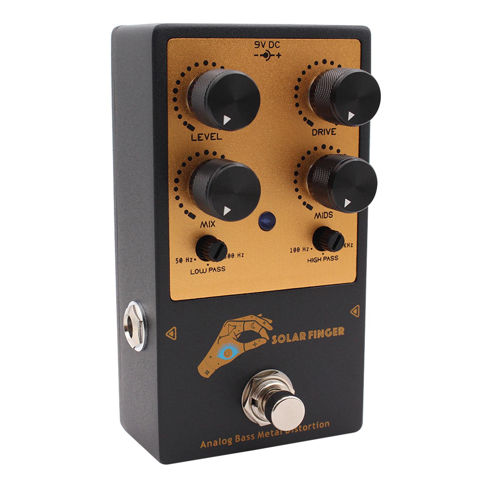 Pédale de Basse Pédale d'Effet Guitare Double Filtre Façonnage de Tonalité Hybride JFET CMOS Gain Faible Bruit Faible Conception Compacte pour Basse
