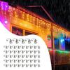 Christmas Light Clips Waterproof Metal Hooks 50 Pieces Seasonal Rope Gutter Hooks For Lantern LED Strips Banner Sign Party