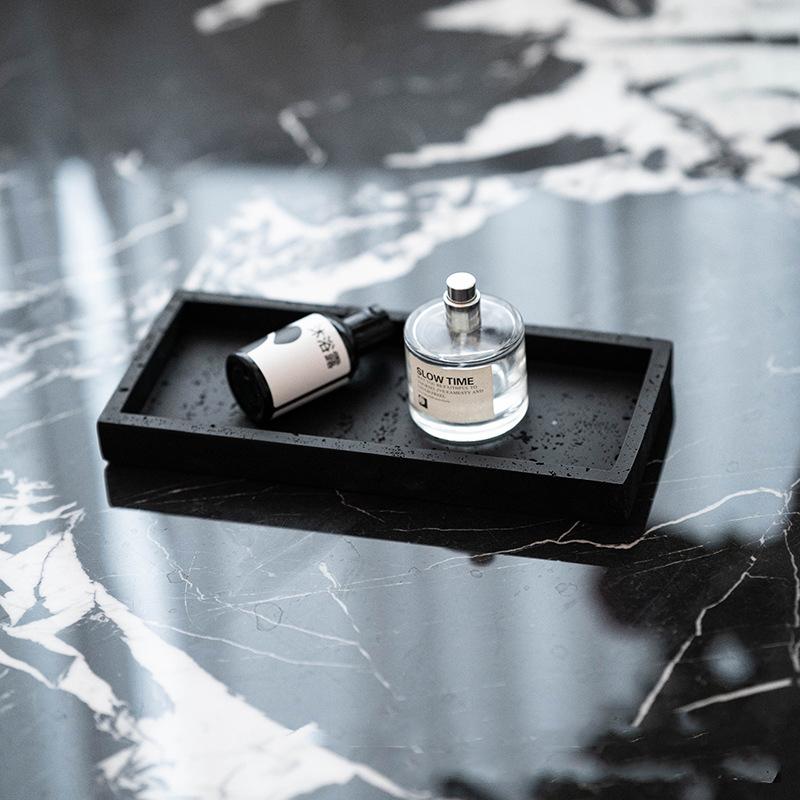 Hotel Bathroom Shower Gel Tray Bathroom Aromatherapy Candle B&B Cave Stone High Sense Luxury Perfume Bathroom Decoration