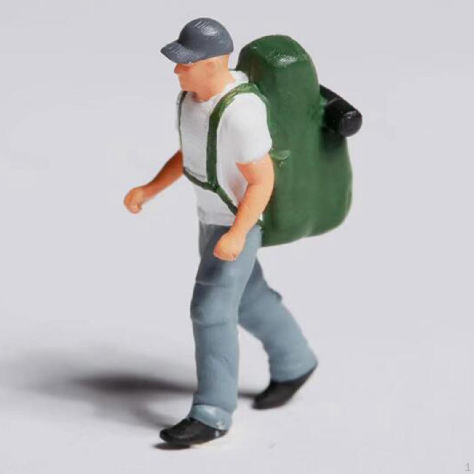 1/64 Figures Tiny People Model Resin Unpainted Diorama for Accessories Decoration D