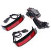 Rear LED Brake Turn Signal Tail Lights for Harley Touring Road King Street Glide 2014-2024, Motorcycle Saddlebag Running Lamps Accent Lights Chrome