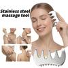 Stainless Steel Gua Sha Comb, Smooth Edge for Face & Body Massage, Ergonomic Skincare Tool, Portable Travel Beauty Gift