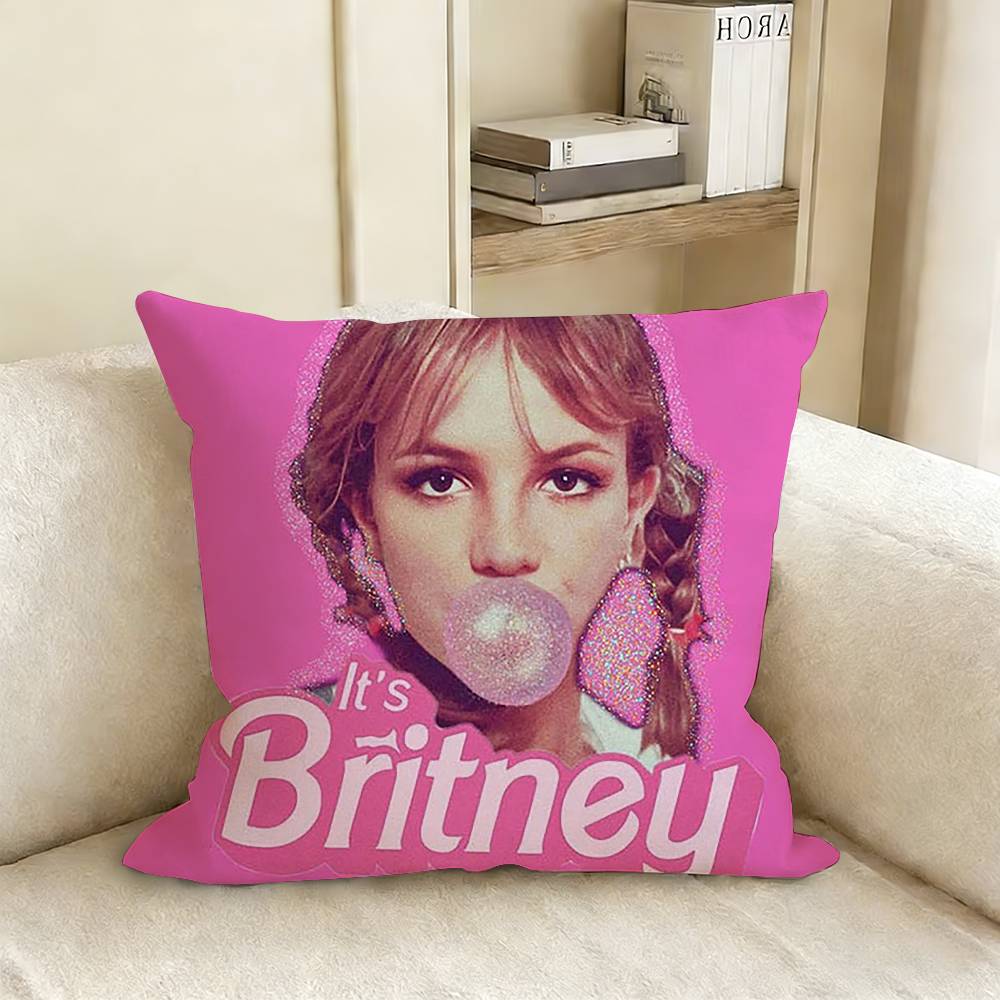 BBritney SSpears Pillow Case Living Room Sofa Cushion Cover Suitable For Home Bedroom Room Decoration