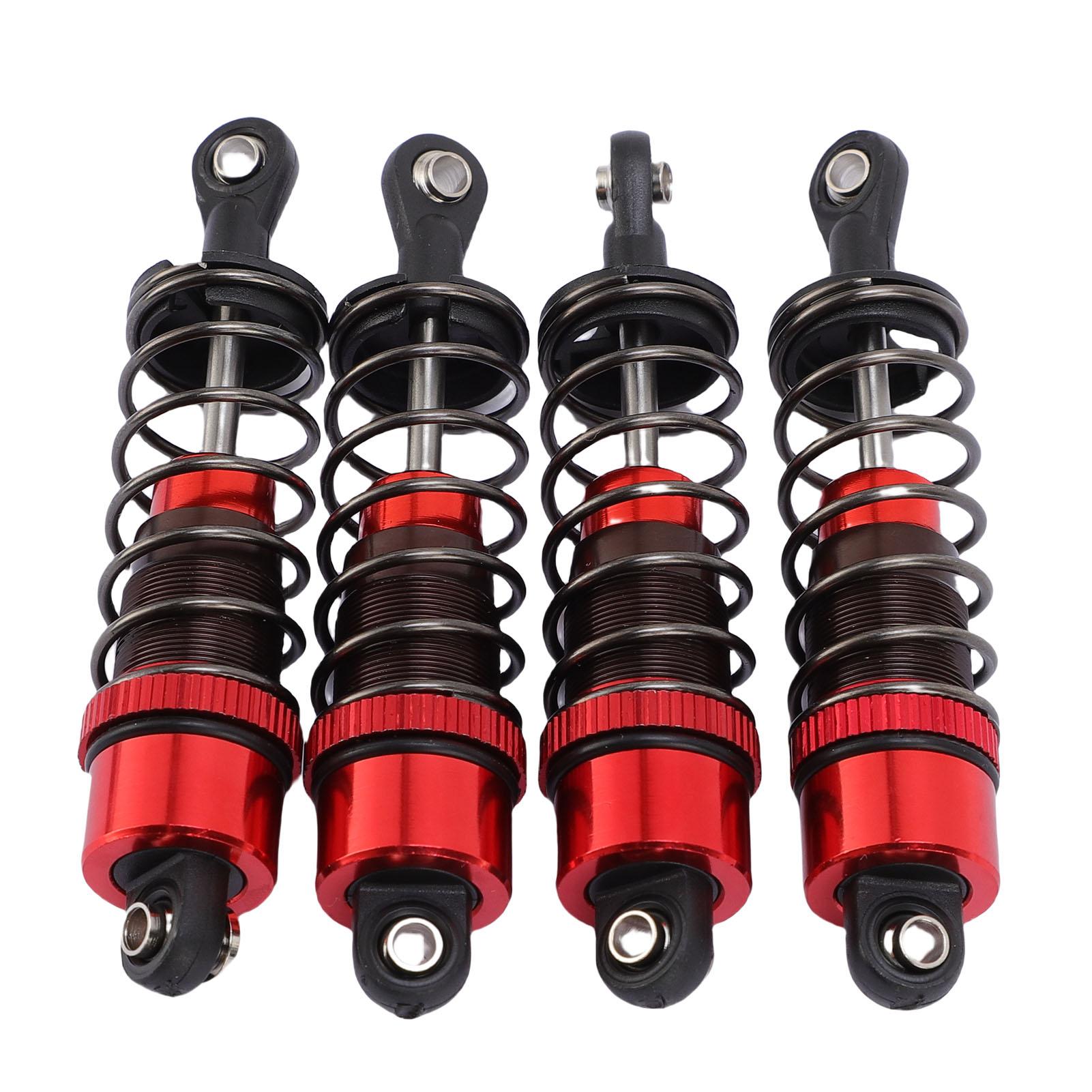 

4Pcs RC Shock Absorber Aluminum Alloy Lightweight 1 10 Remote Control Cars RC Shock Damper 70mm Red червоний