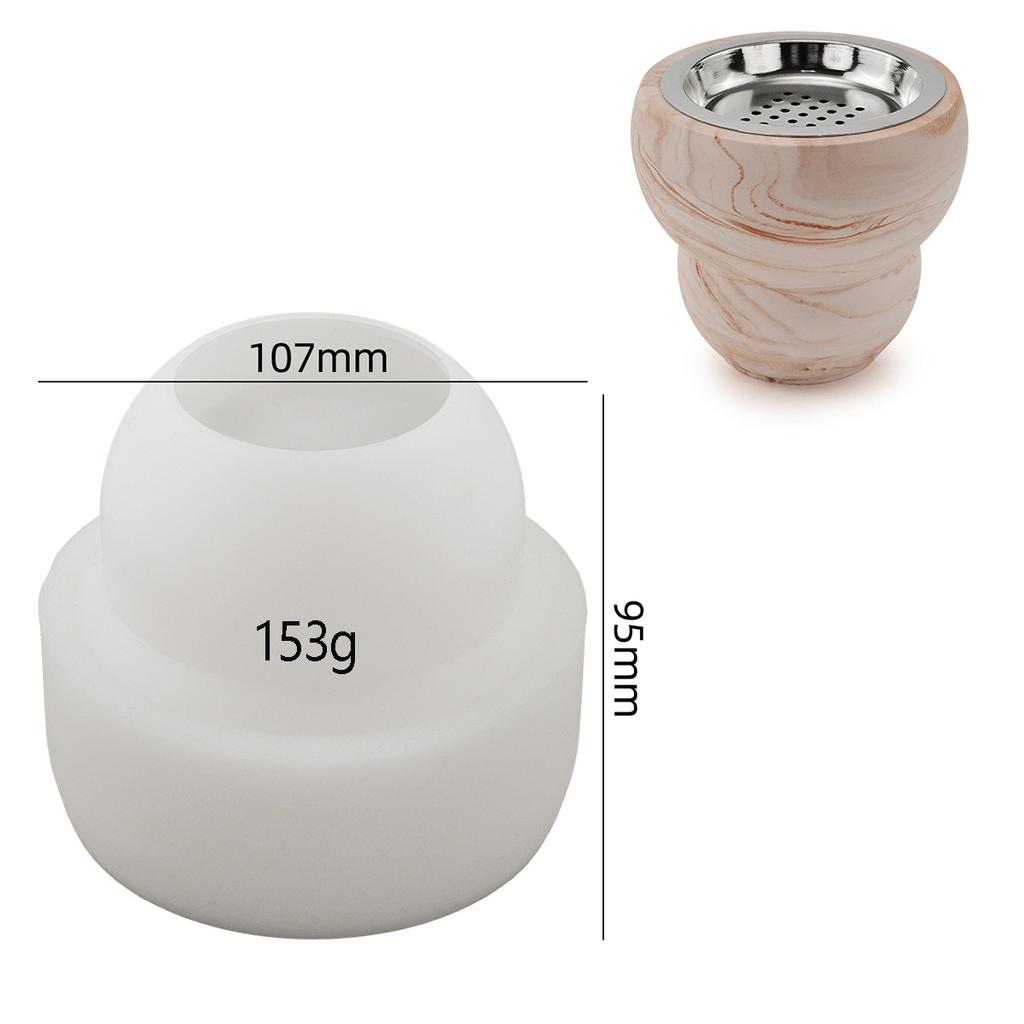 Quemador de Aromaterapia de Hormigón Molde de Silicona DIY Cemento Yeso Molde para Tarro de Vela Resina Caja de Almacenamiento Vertido Manualidades Mesa Decoración del Hogar