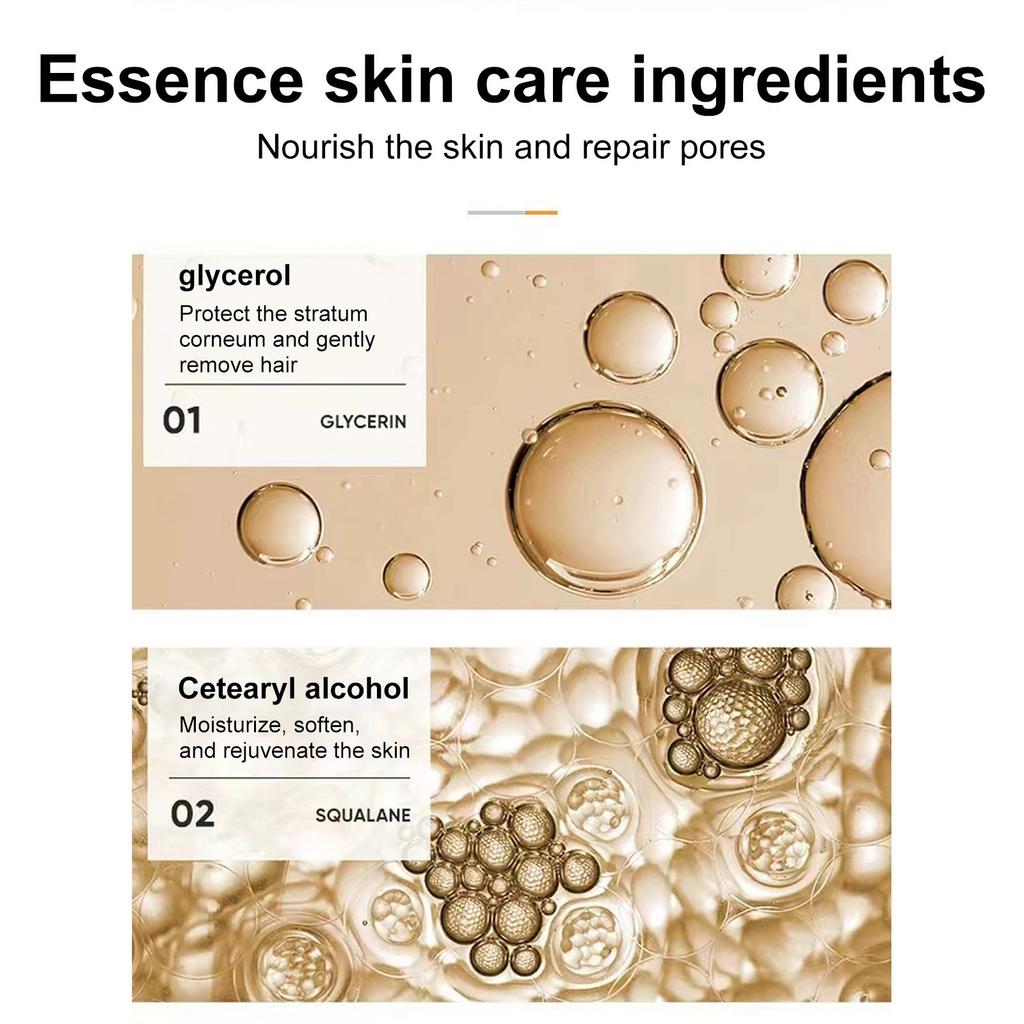 Gentle And Silky Hair Removal Cream, Natural Permanent Hair Removal Cream, Leg Hair Removal Cream, Suitable For All Skin Types