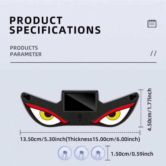Solar Powered Car Demon Eye LED Neon Light USB Rechargeable Wireless Atmosphere Lamp Breathing Ambient Light for Vehicle Decor Neon Lights 4