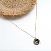Daisy Flower Necklace Gold Plated Boho Choker