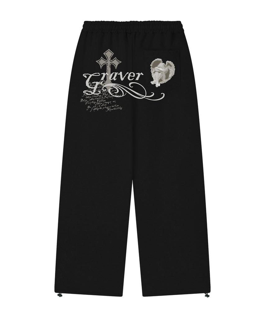 GRAVER [Unisex] Dontcry Training Wide Pants_2 Colors