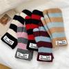 Winter Warme Gestreifte Fingerlose Wollhandschuhe für Frauen, Männer, Studenten und Paare