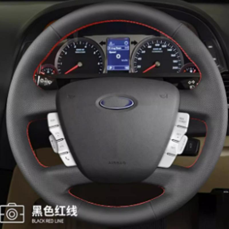 For ford falcon ford FG falcon 2008-2014 Hand-Stitched Car Steering Wheel Cover Braid black leather style FG accessory