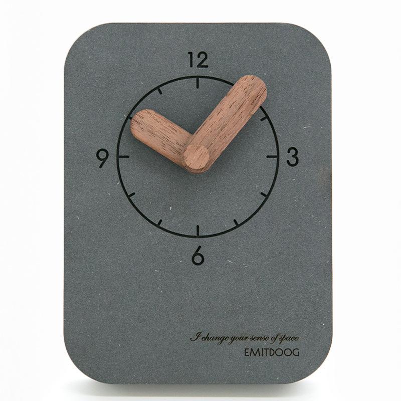 7 Colors Modern American Minimalist Desk Digital Clock Table Pendulum Clock Student Bedroom Mute Creative Bedside Wall Clock