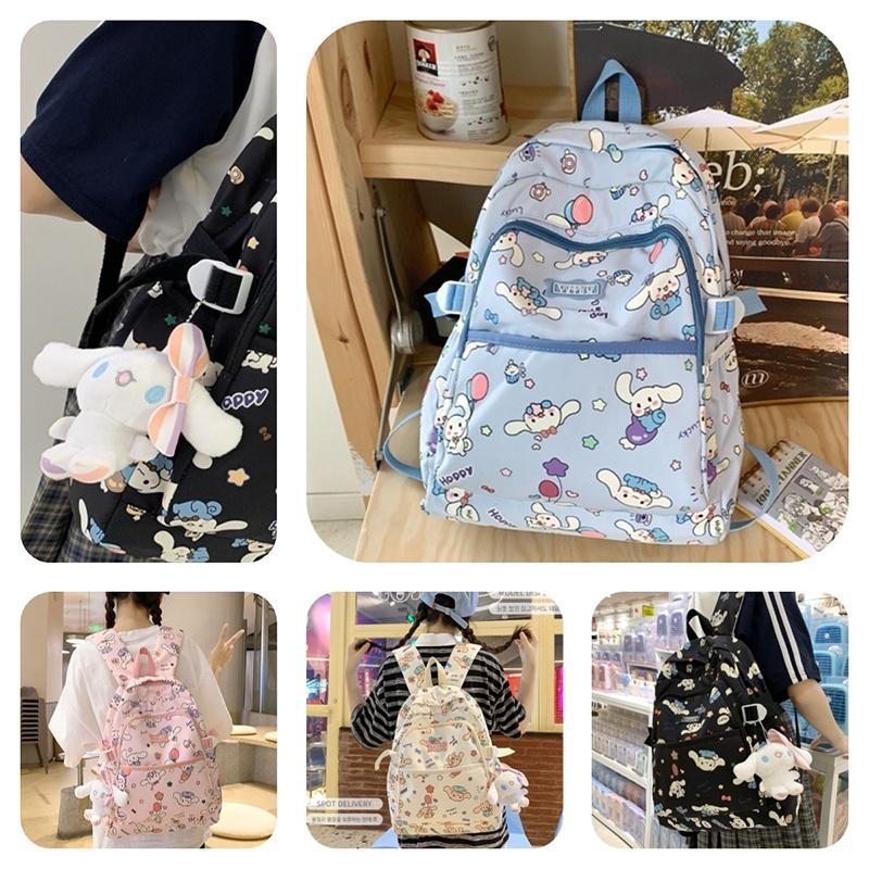 Cute Cartoon Shoulder Bag For Girls Large Capacity Waterproof Nylon Material